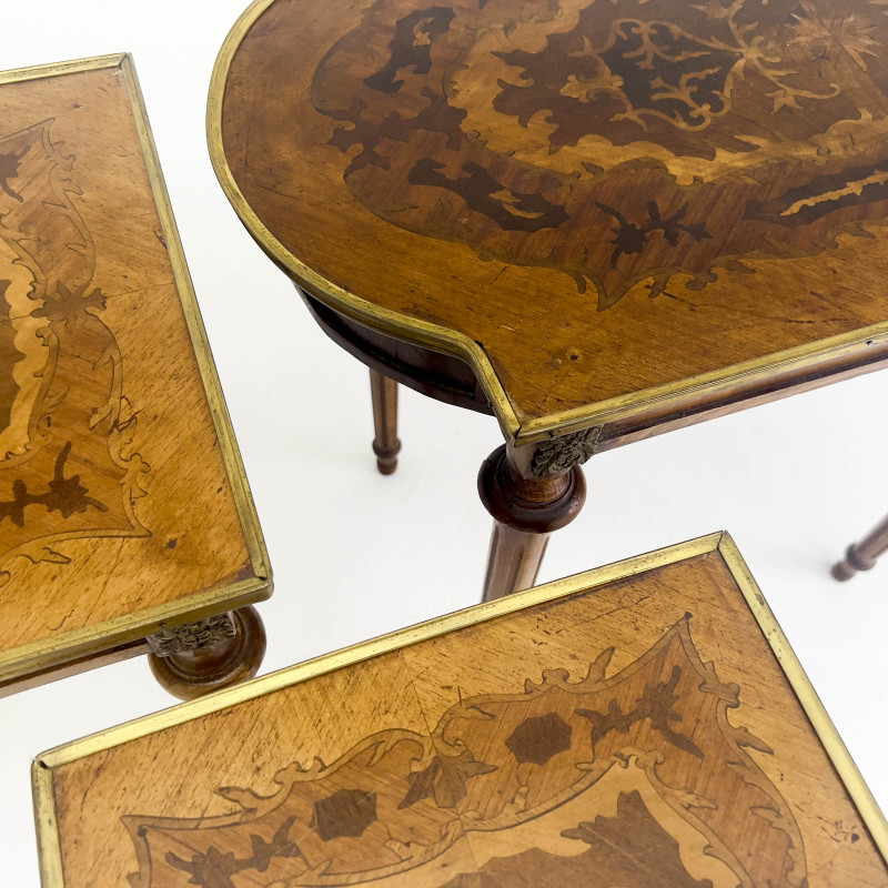 Louis XVI Style Nesting Tables, Group of 3
