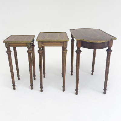 Louis XVI Style Nesting Tables, Group of 3