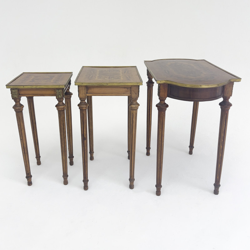Louis XVI Style Nesting Tables, Group of 3