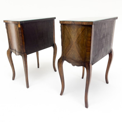 A Pair of Rococo Style End Tables