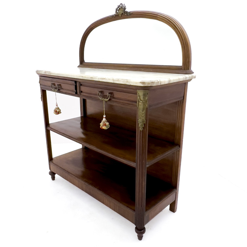 Louis XVI Style Bronze Mounted Mirrored Buffet