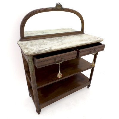 Louis XVI Style Bronze Mounted Mirrored Buffet