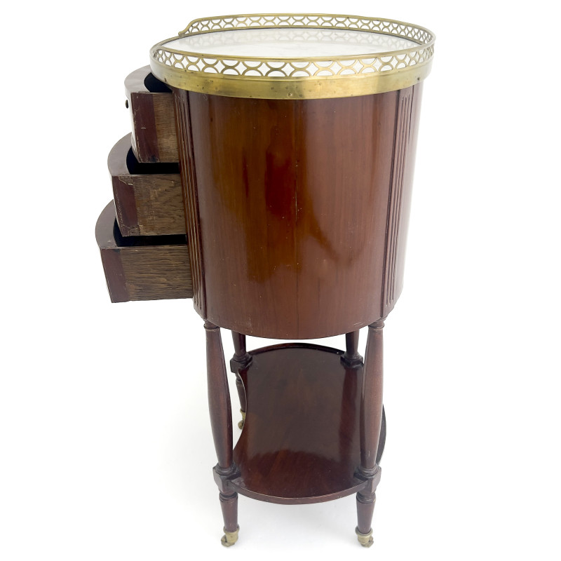 A French Louis XVI Revival Style Oval Side Table