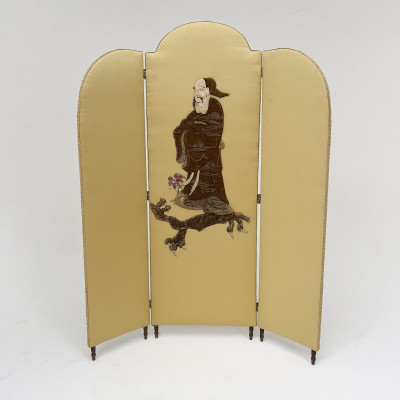 Image for Lot Italian Embroidered Screen