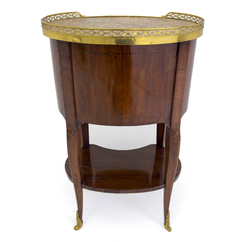 A French Louis XV Revival Style Oval Side Table