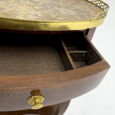 A French Louis XV Revival Style Oval Side Table