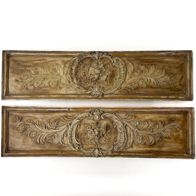 Image for Lot Pair of French Louis XV Style Wall Panels