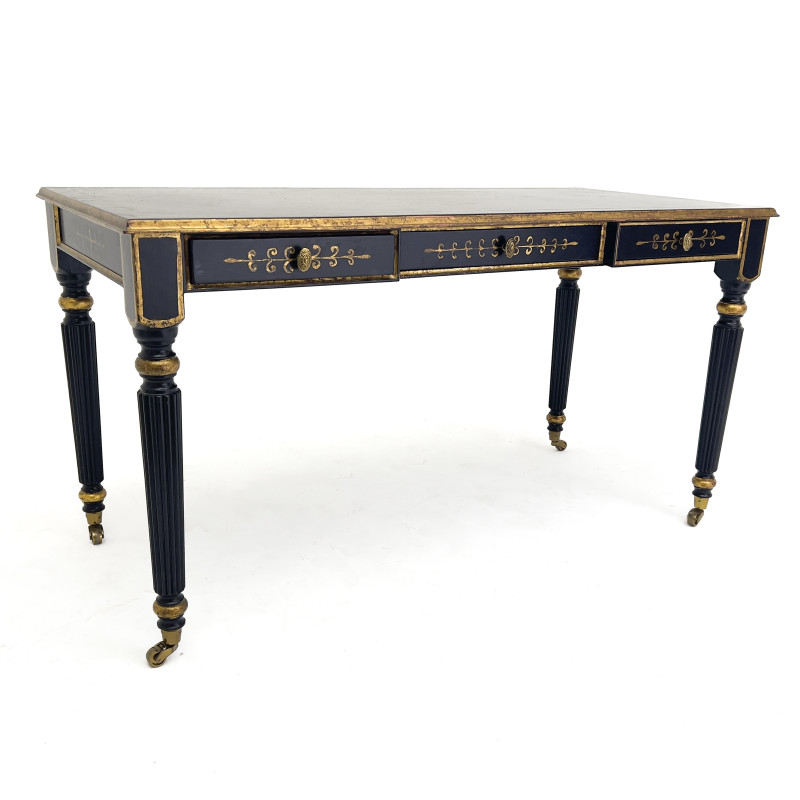 Neoclassical Style Ebonized Writing Desk