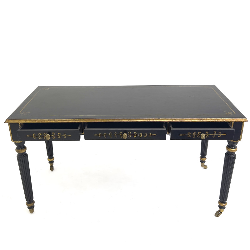 Neoclassical Style Ebonized Writing Desk