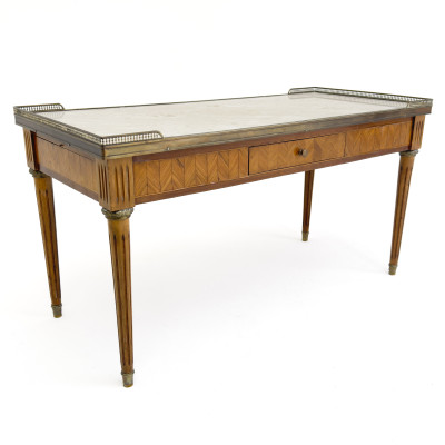 Image for Lot Louis XVI Style Marble Top Cocktail Table