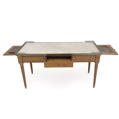 Louis XVI Style Marble Top Cocktail Table