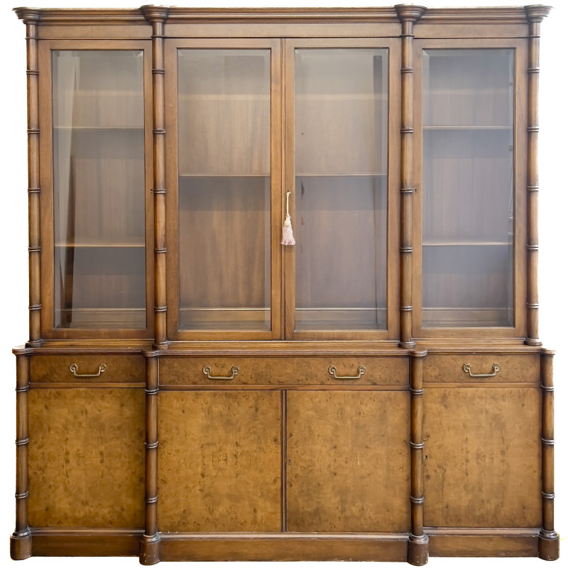 Faux Bamboo China Cabinet