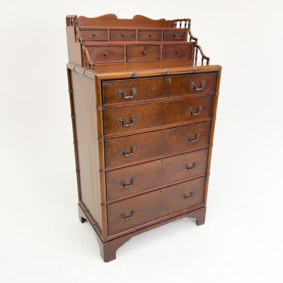 Georgian Style Faux Bamboo Tall Chest