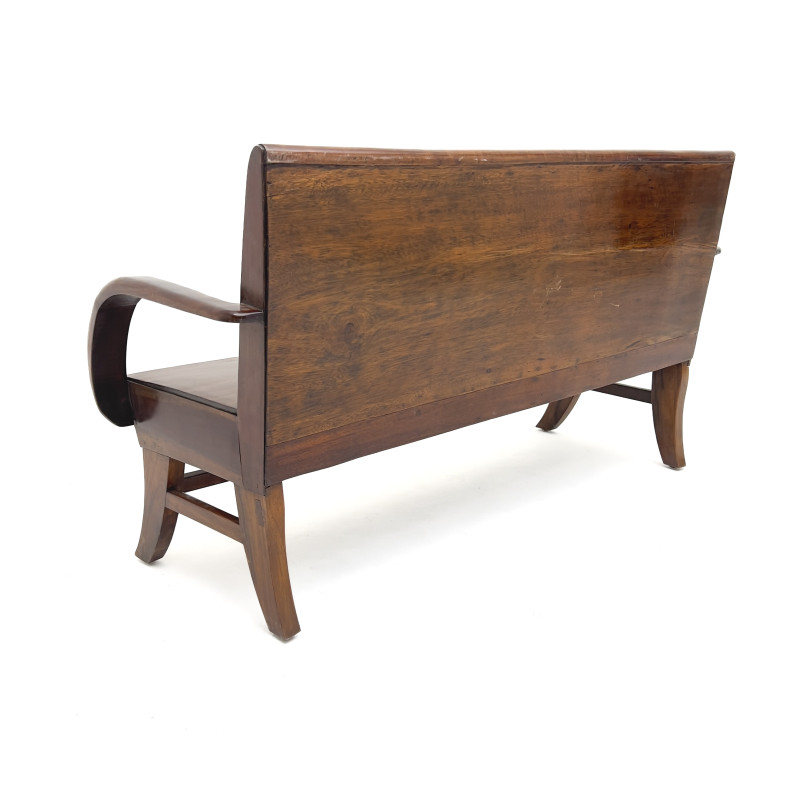 Colonial Style Mahogany Settee