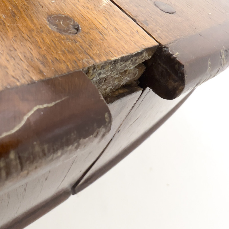 19th Century Oval Pedestal Dining Table