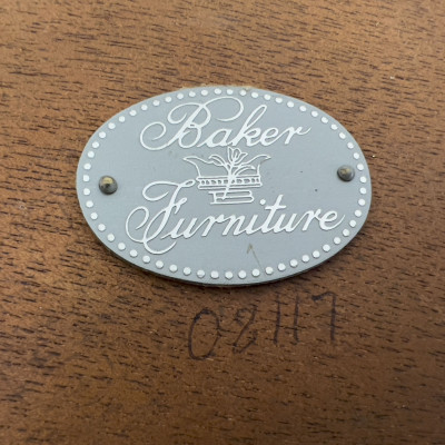 Baker Furniture - Mahogany Faux Bamboo Nesting Tables