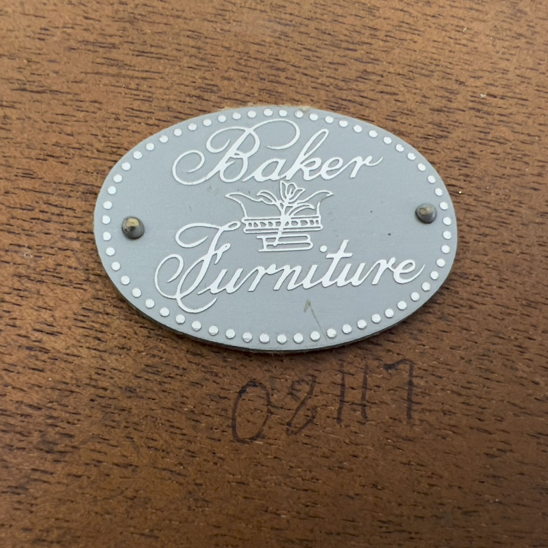 Baker Furniture - Mahogany Faux Bamboo Nesting Tables