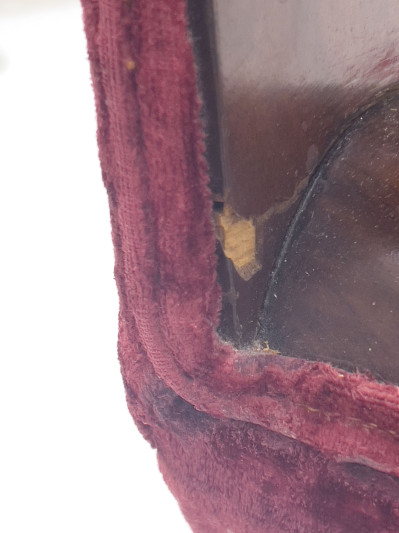 Empire Style Red Velvet Sofa