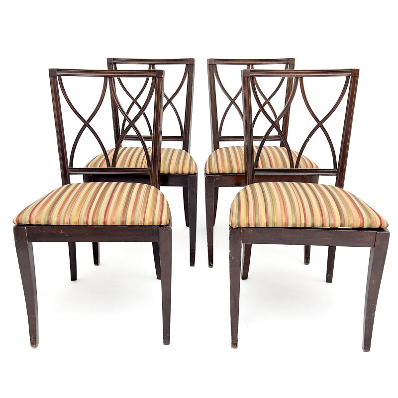 4 Neoclassical Style Dining Chairs