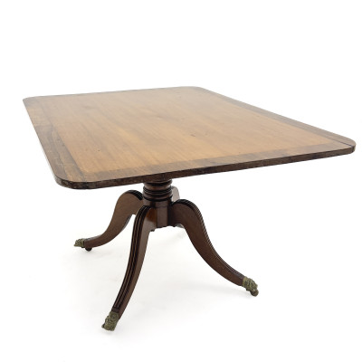 Image for Lot 19th Century Regency Style Mahogany Tilt Top Breakfast Table