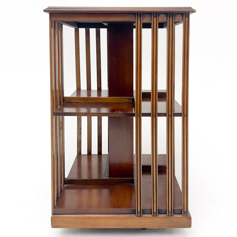 Sheraton Revival Style Revolving Bookcase