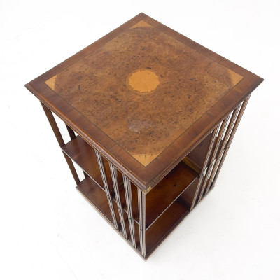 Sheraton Revival Style Revolving Bookcase