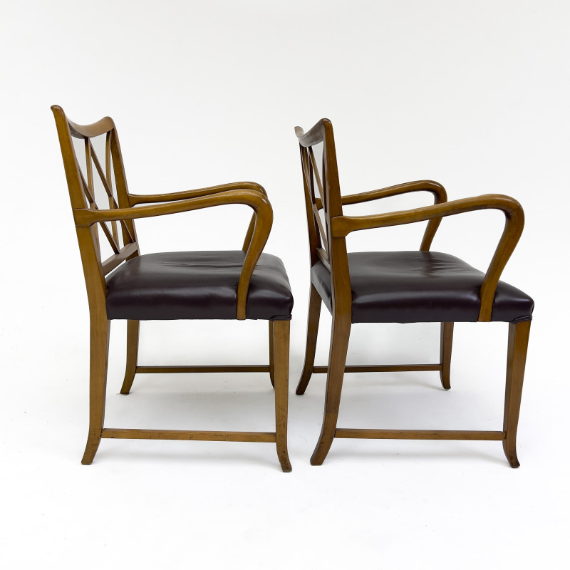 A Pair of Modernist Scandinavian Design Armchairs
