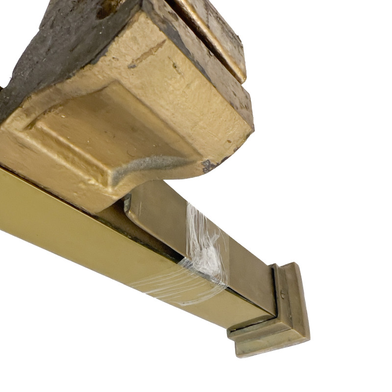 Maple &amp; Co. - Neoclassical Style Brass and Inlay Bed Frame