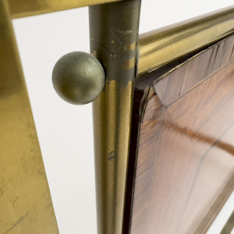 Maple &amp; Co. - Neoclassical Style Brass and Inlay Bed Frame