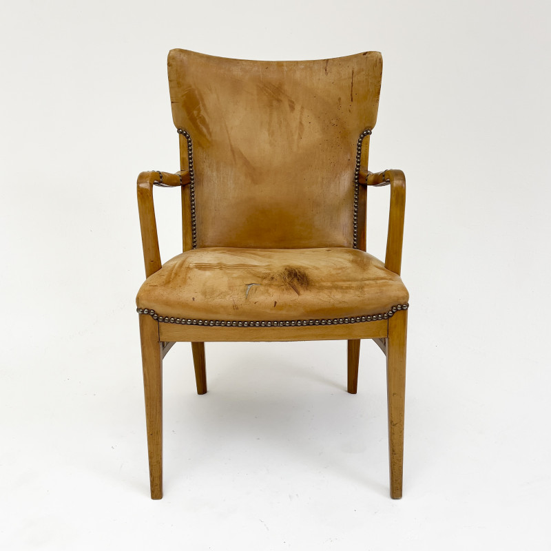 Modernist Leather Armchair