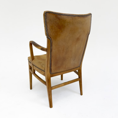 Modernist Leather Armchair