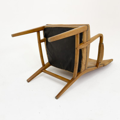 Modernist Leather Armchair