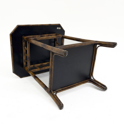 Victorian Style Bamboo Chinoiserie Side Table