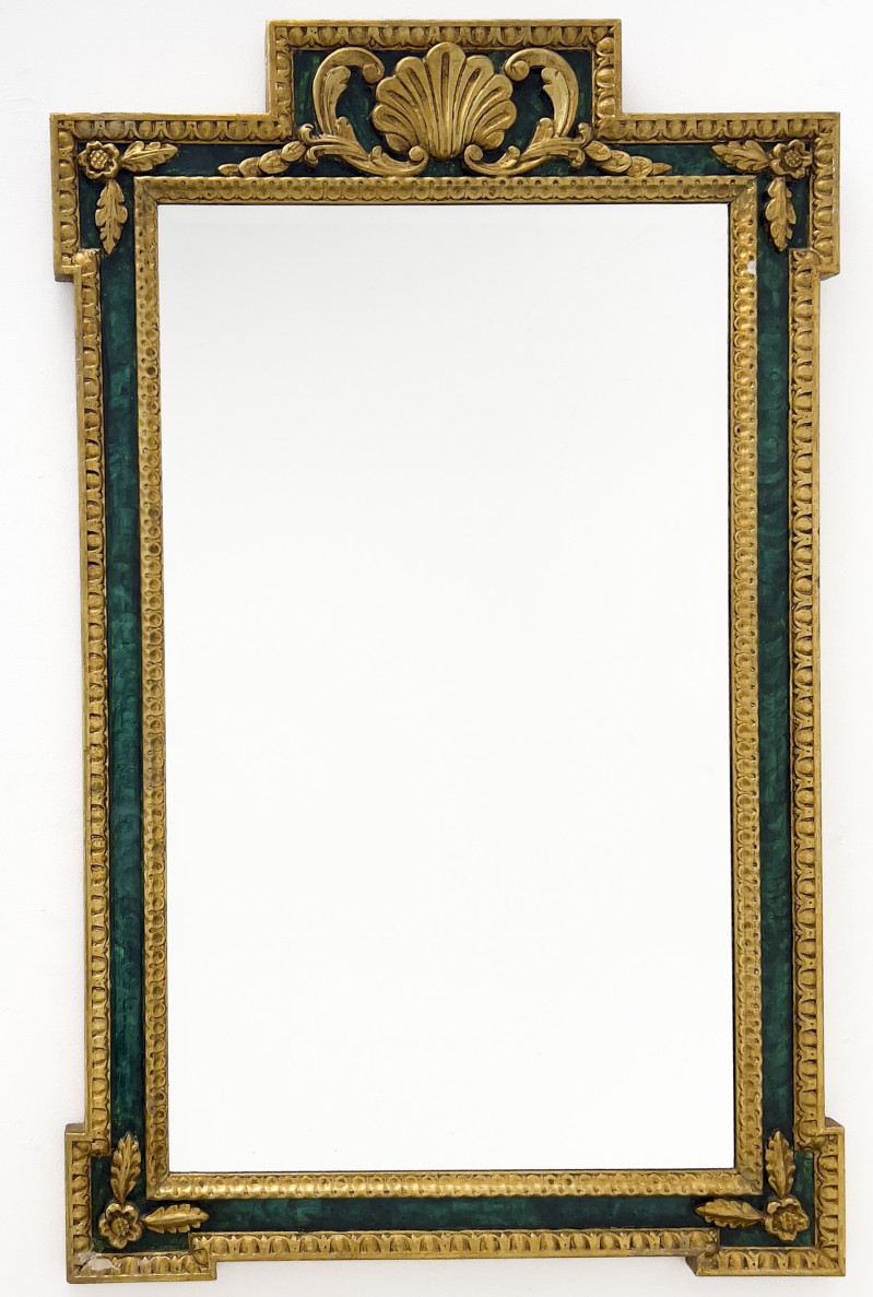 Chelsea House - Gilt Wood And Faux Malachite Mirror