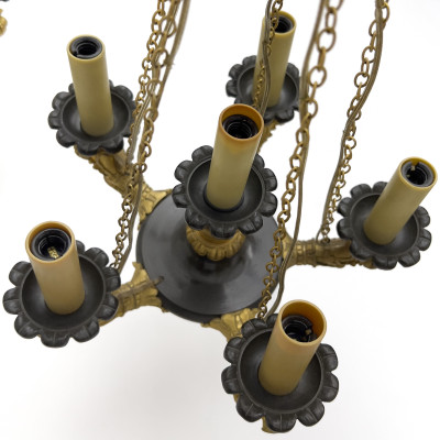 A Pair of French Empire Style Chandeliers