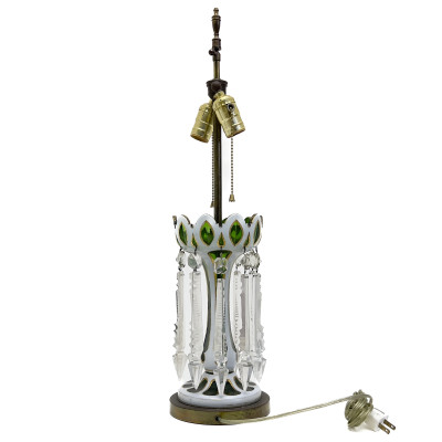 Green Bohemian Lustre Lamp