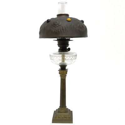 Image for Lot Wild & Wessel - Jeweled Kerosene Lamp (Converted)