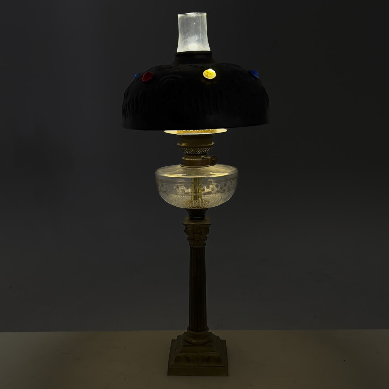 Wild &amp; Wessel - Jeweled Kerosene Lamp (Converted)