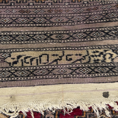 Pakistani Bokhara Runner, Signed Rug