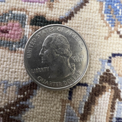 Iranian Ivory Kashan Rug