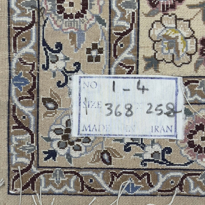 Iranian Ivory Kashan Rug