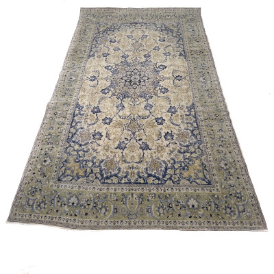Image for Lot Large Persian Nain Rug