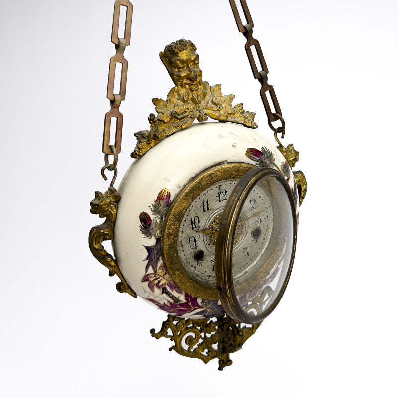 Avalon Faience Hanging Wall Clock