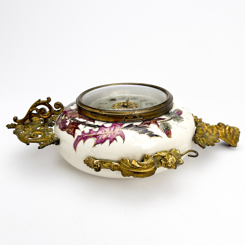 Avalon Faience Hanging Wall Clock