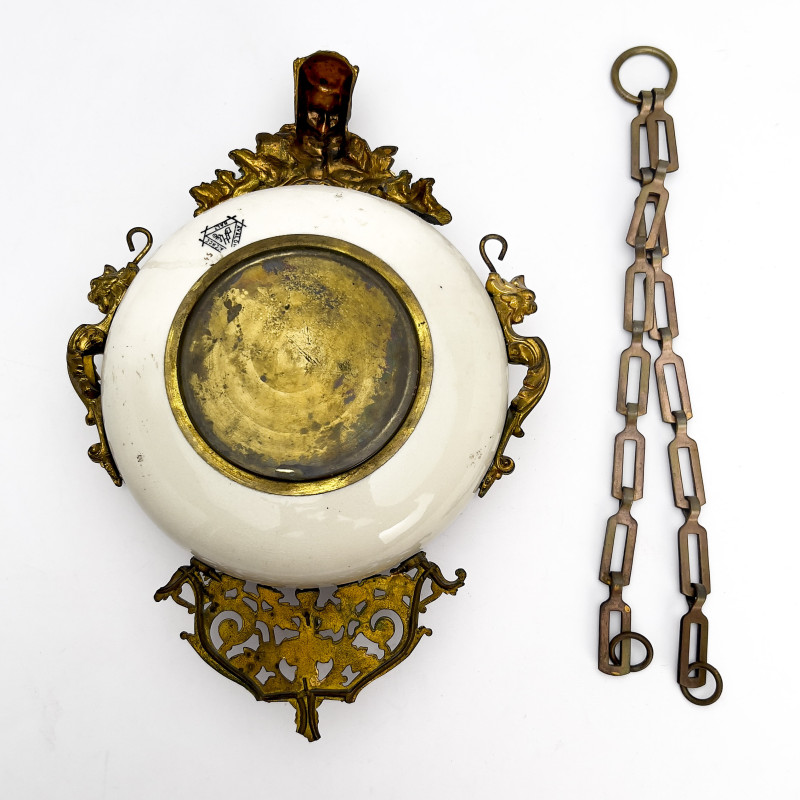 Avalon Faience Hanging Wall Clock