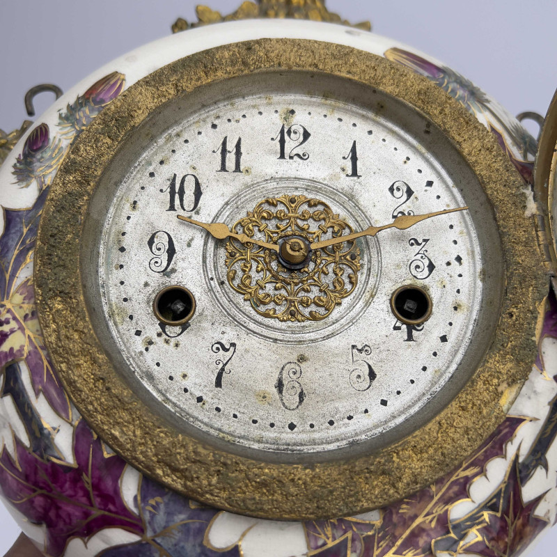 Avalon Faience Hanging Wall Clock