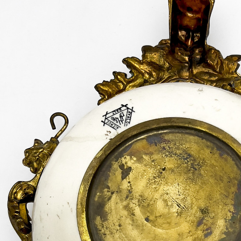 Avalon Faience Hanging Wall Clock