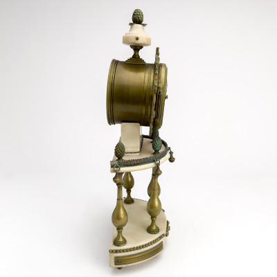 Louis XVI Style French Portico Mantel Clock