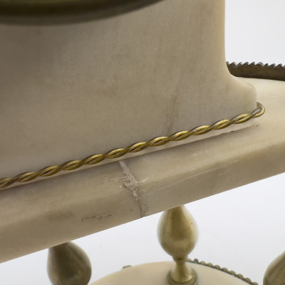 Louis XVI Style French Portico Mantel Clock