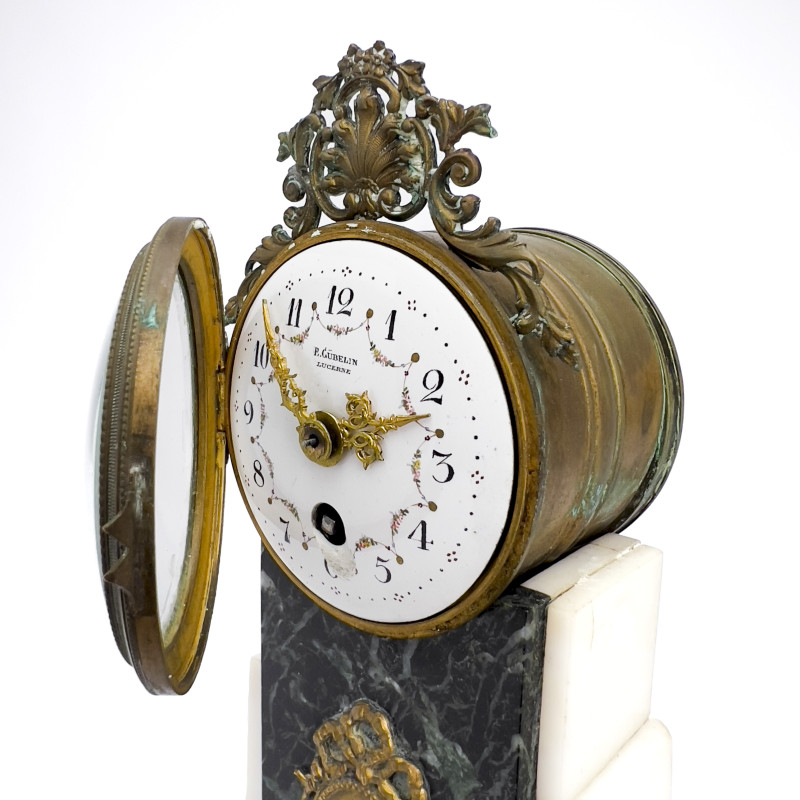 F. Gubelin, Diminutive Swiss Mantel Clock